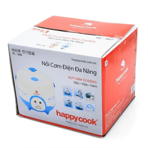 Nồi Cơm Điện Happy Cook 0,6L (Xanh) HC-060